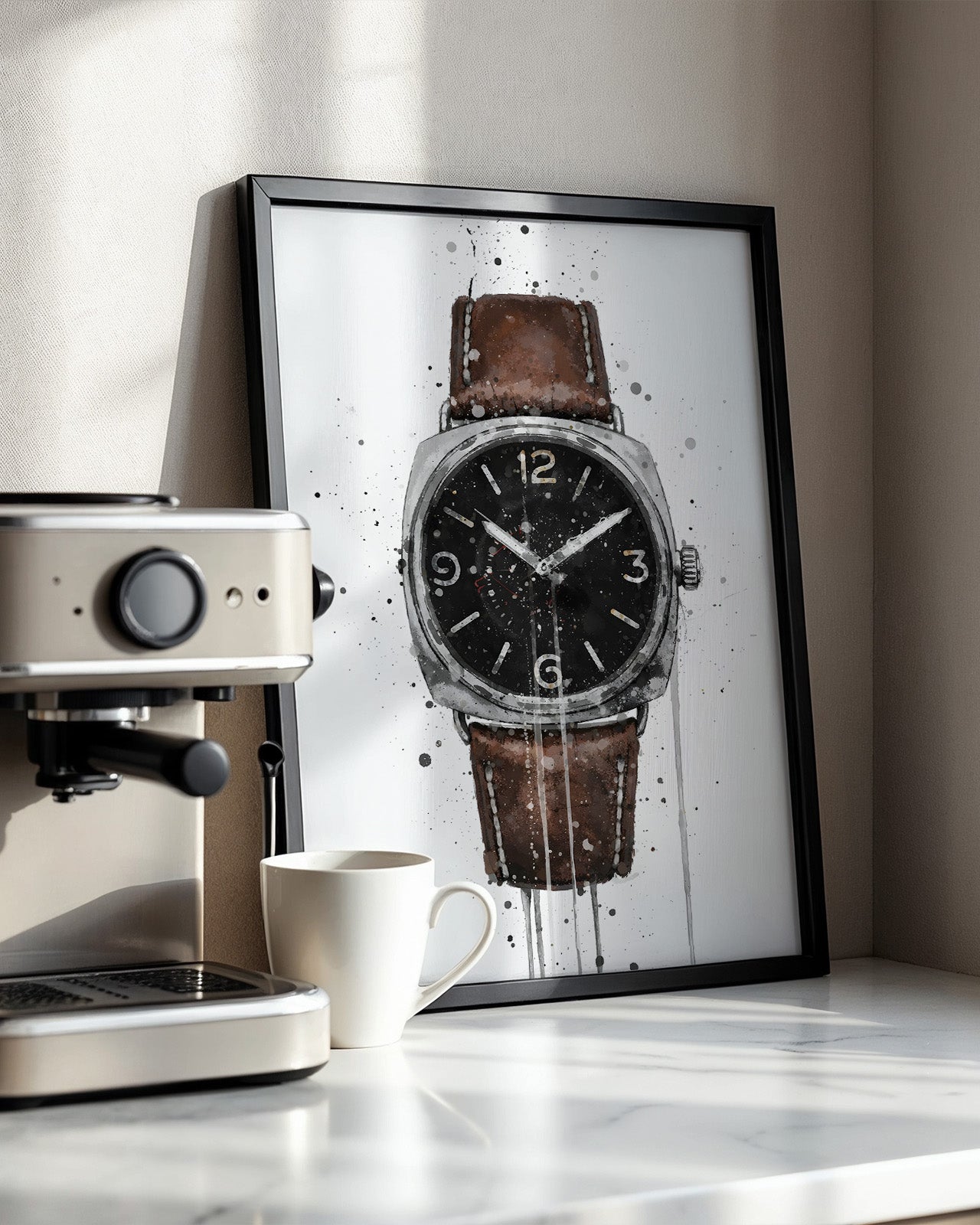 WRIST WATCH WALL ART PRINT "PULSE"