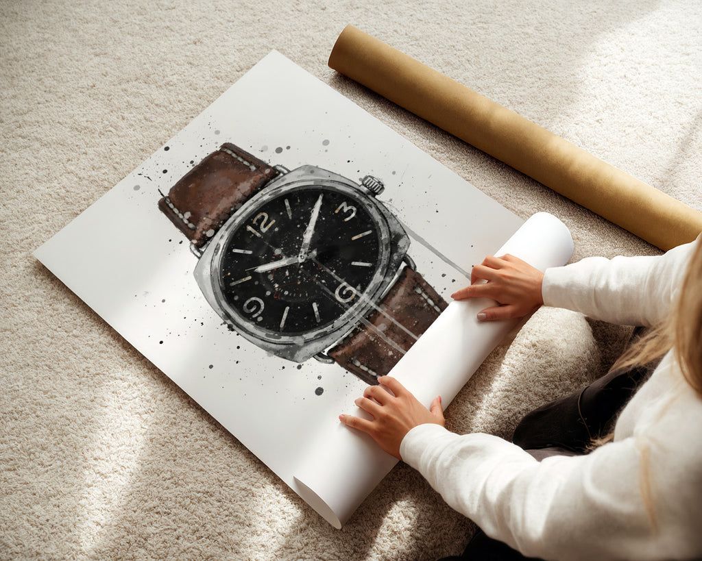 WRIST WATCH WALL ART PRINT "PULSE"