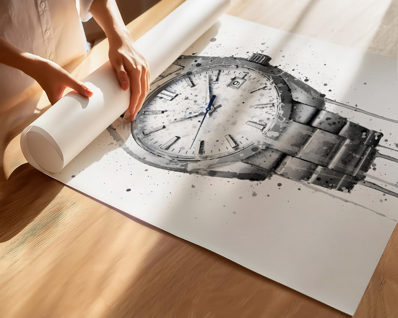 WRIST WATCH WALL ART PRINT "SUMMIT"