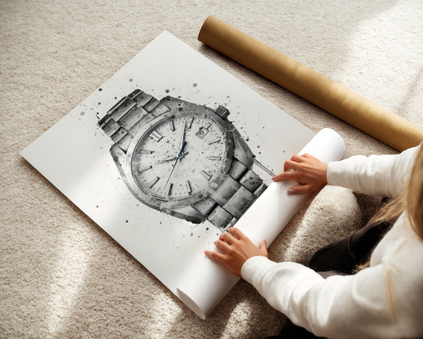 WRIST WATCH WALL ART PRINT "SUMMIT"