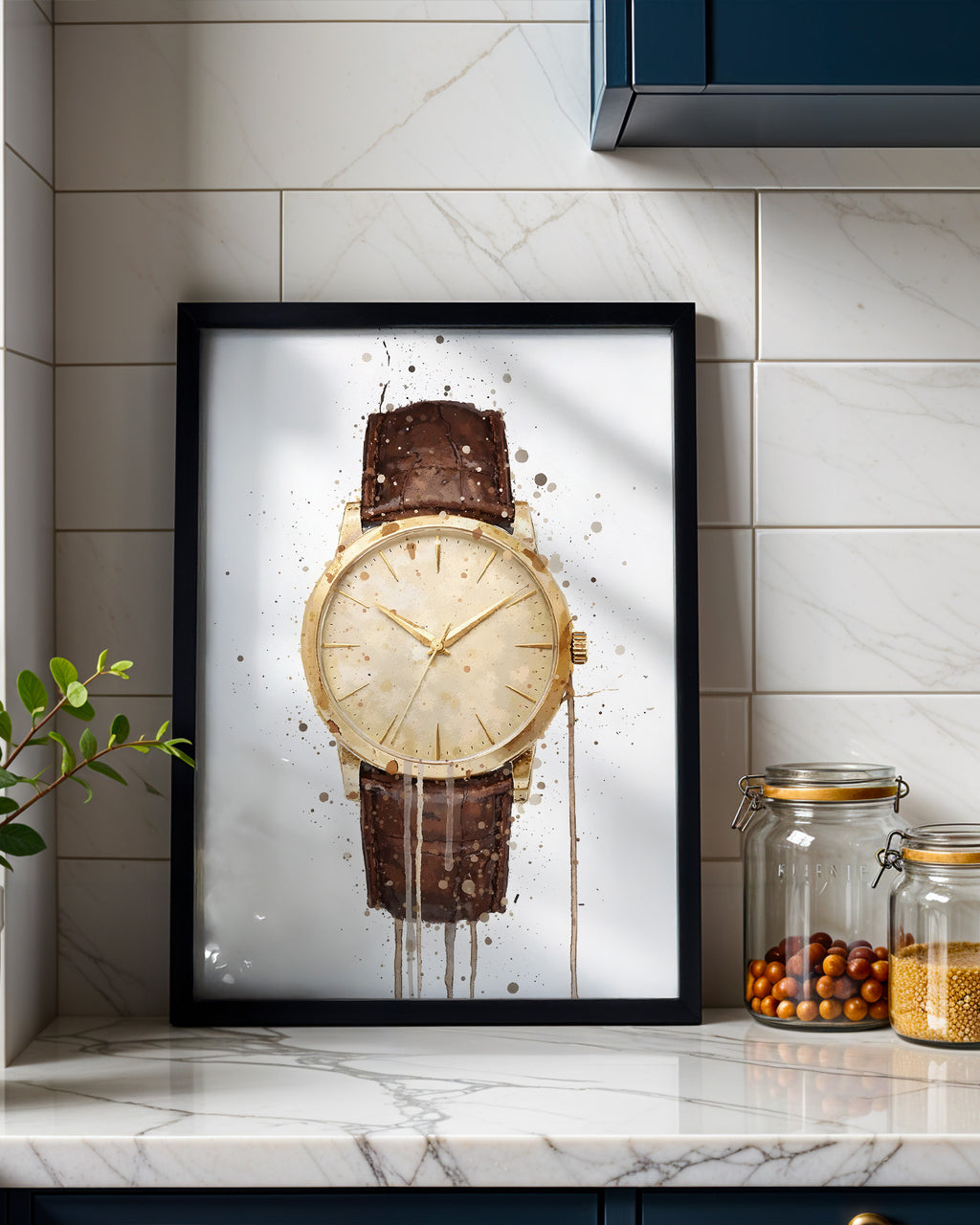 WRIST WATCH WALL ART PRINT "ORBITAL"