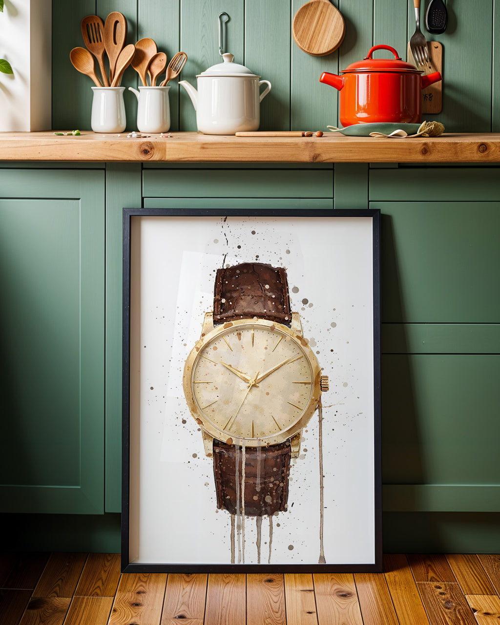 WRIST WATCH WALL ART PRINT "ORBITAL"