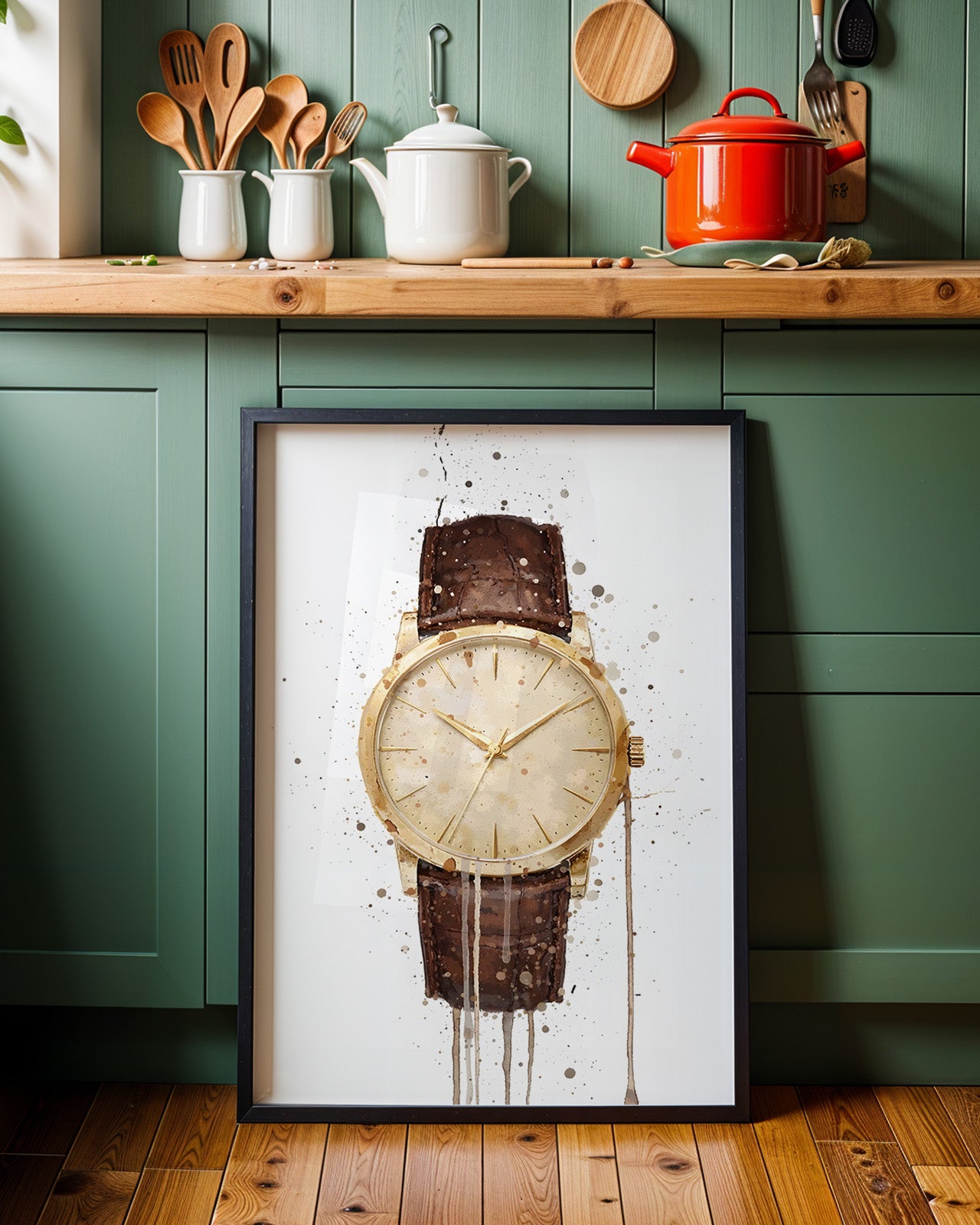 WRIST WATCH WALL ART PRINT "ORBITAL"