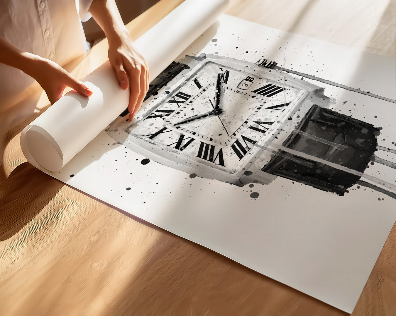 WRIST WATCH WALL ART PRINT "VANGUARD"