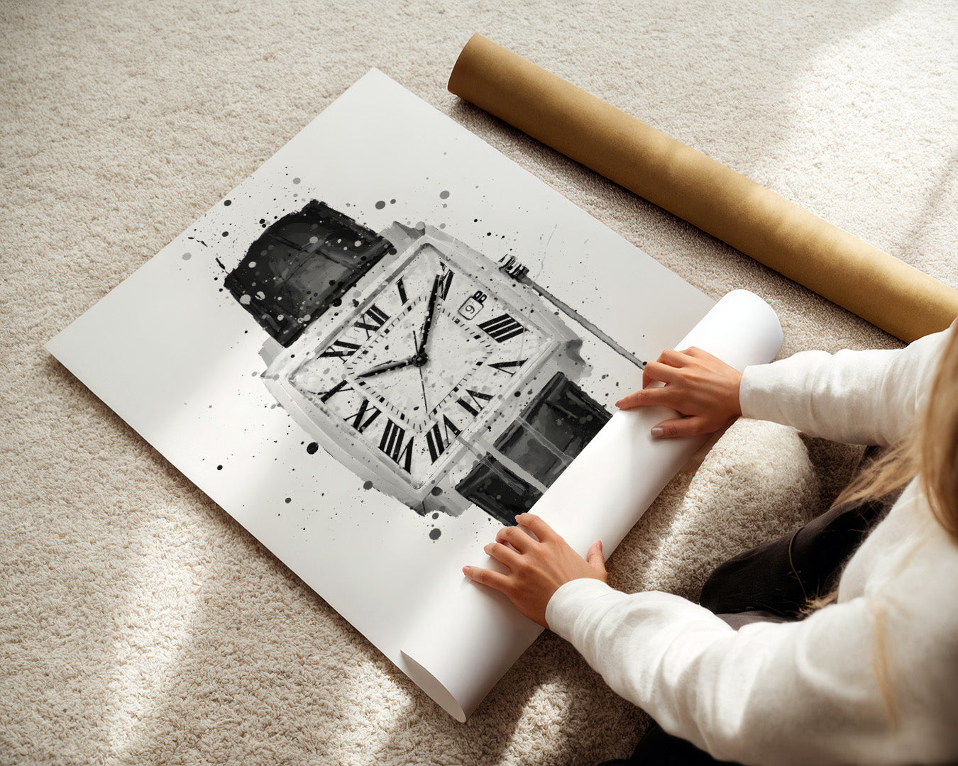 WRIST WATCH WALL ART PRINT "VANGUARD"