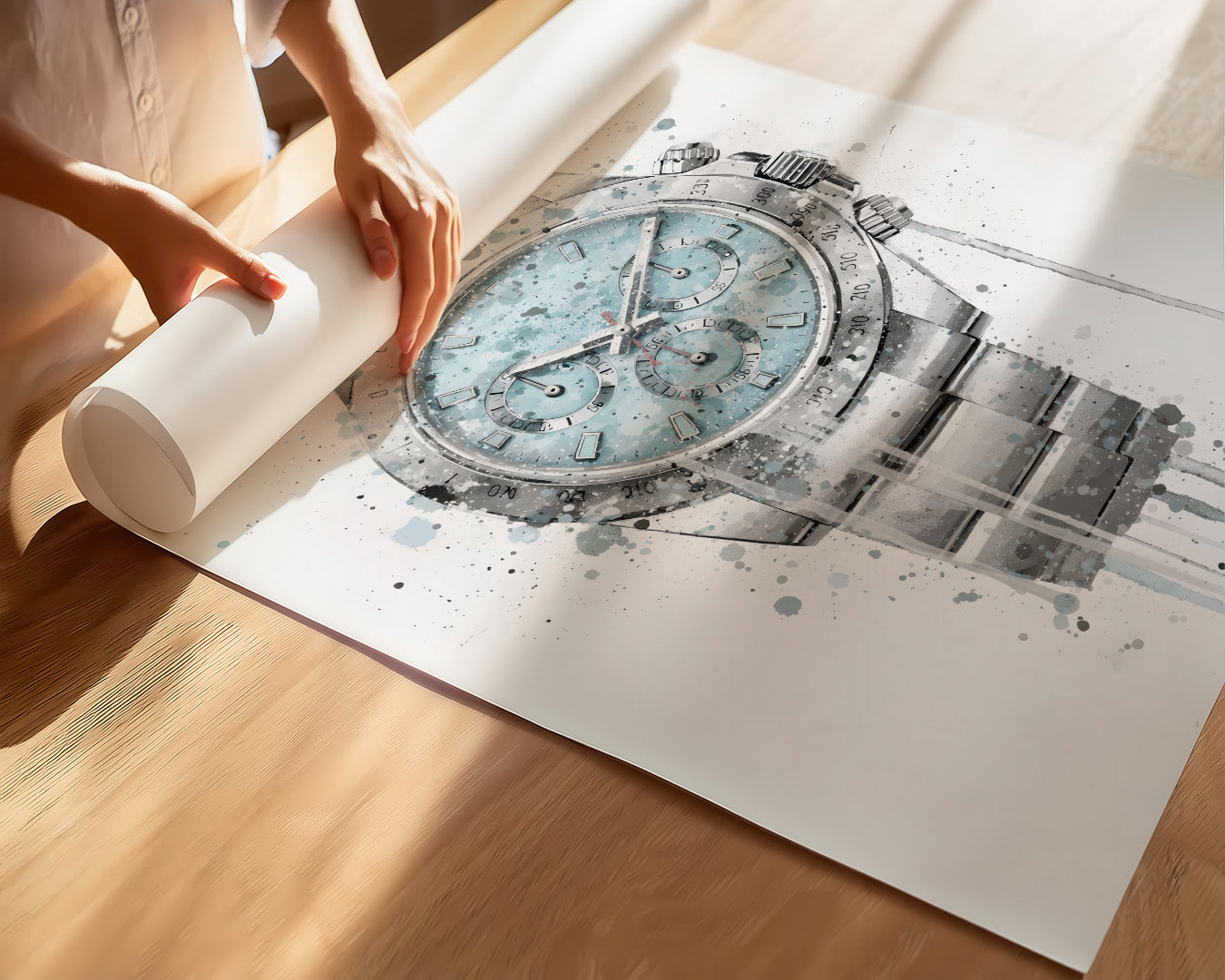 WRIST WATCH WALL ART PRINT "TIMELESS"