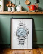 WRIST WATCH WALL ART PRINT "TIMELESS"