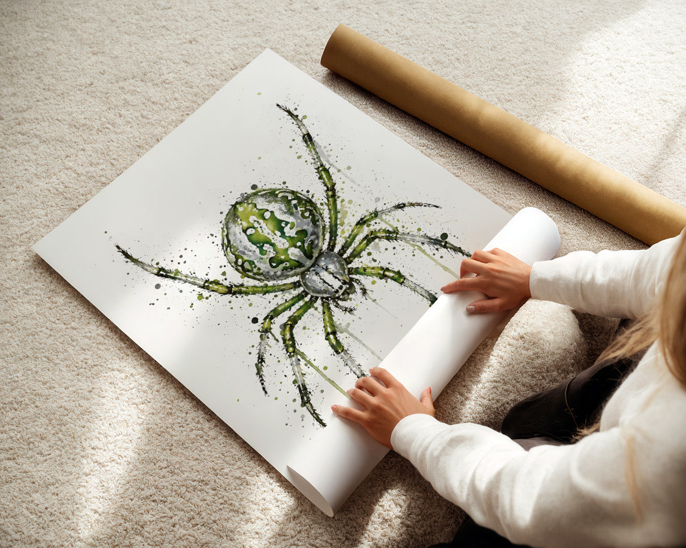 SPIDER WALL ART PRINT "SILK"