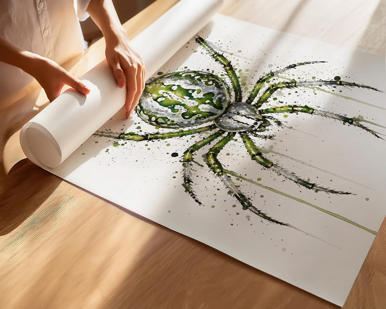 SPIDER WALL ART PRINT "SILK"