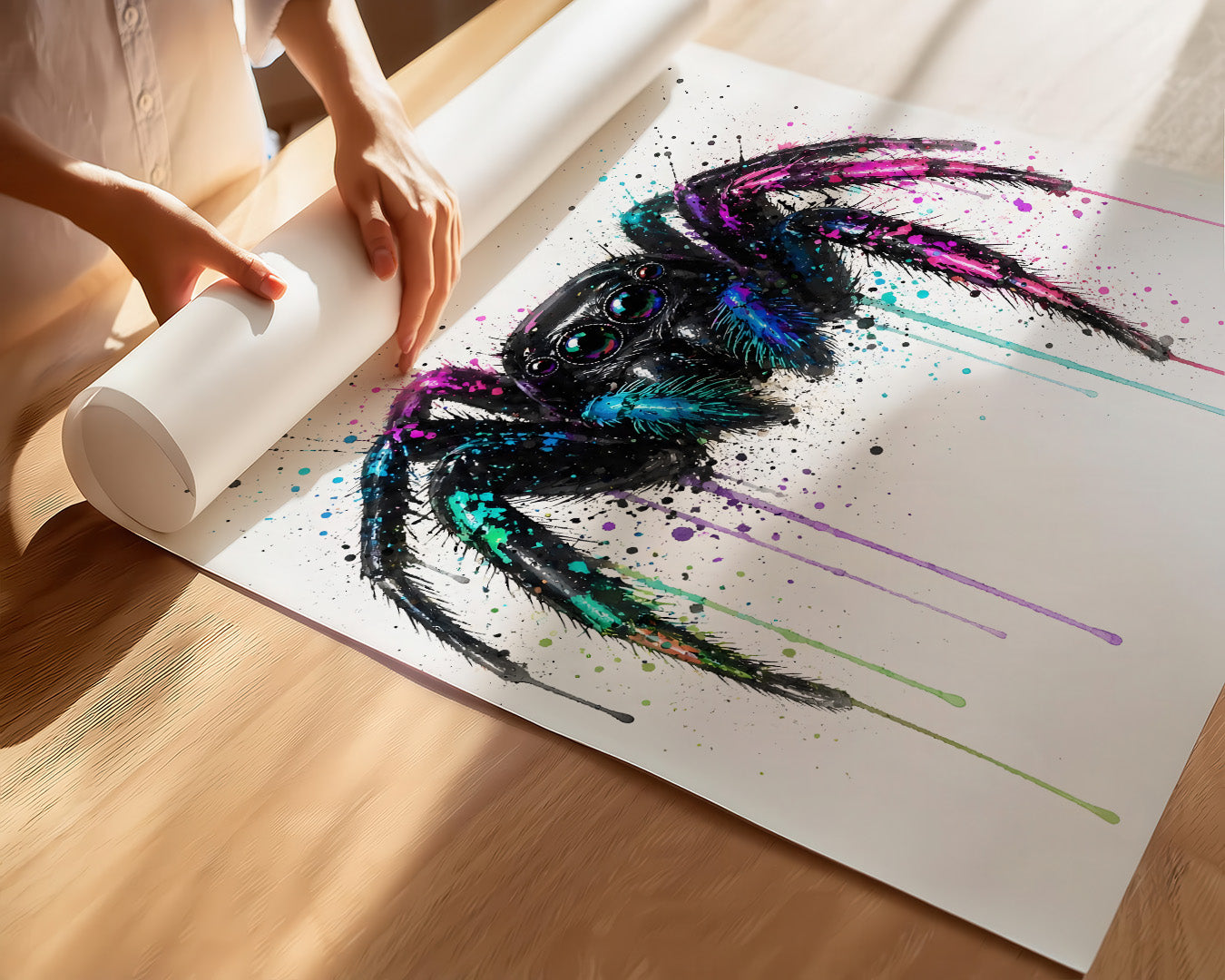 SPIDER WALL ART PRINT "SHADOW"