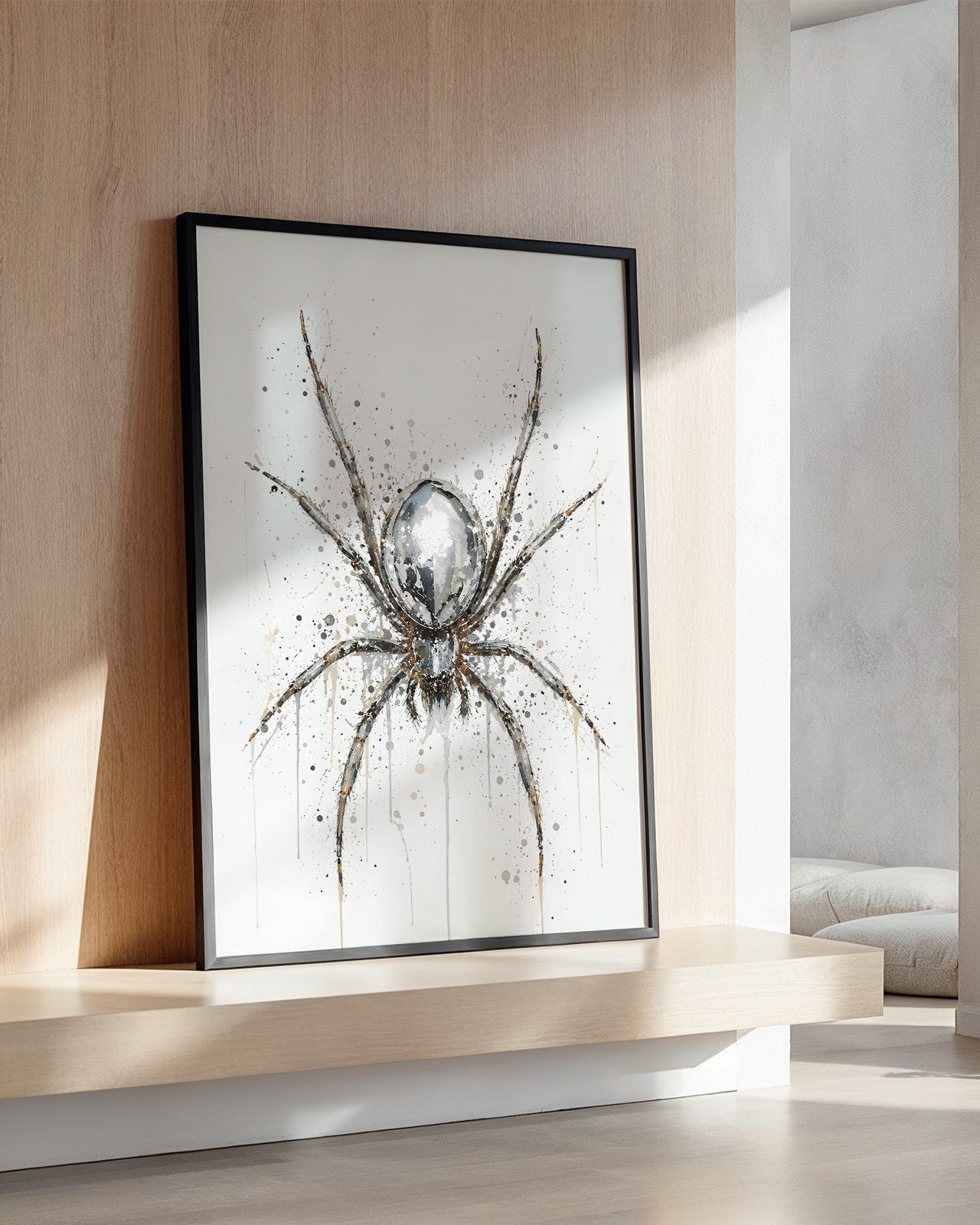 SPIDER WALL ART PRINT "OBSIDIAN"