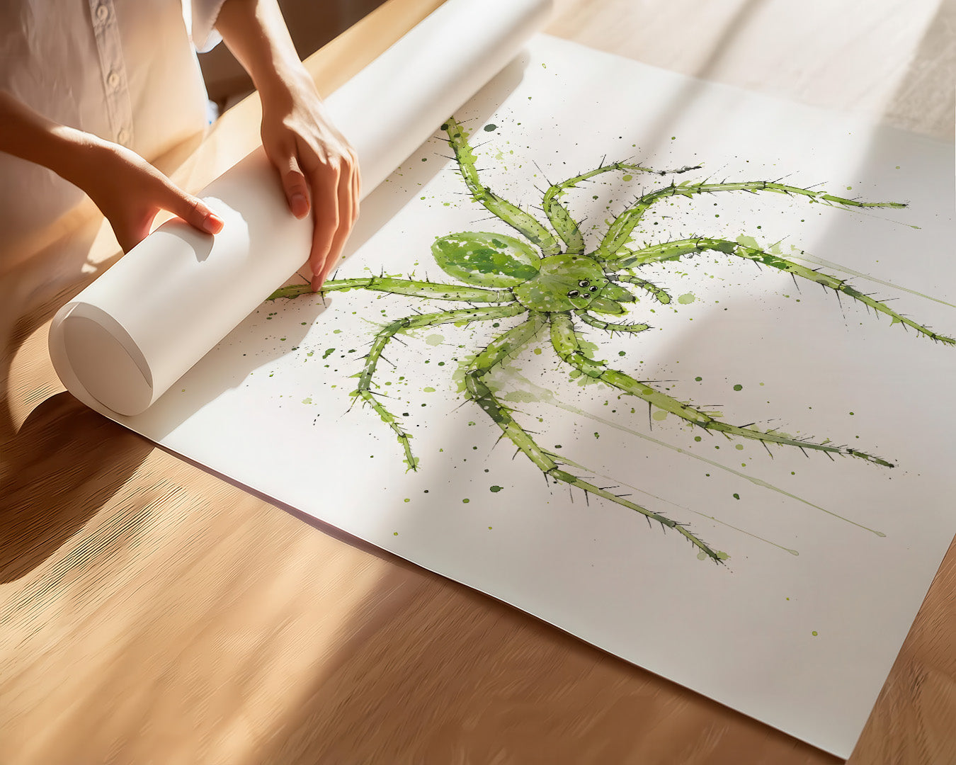 SPIDER WALL ART PRINT "WRAITH"