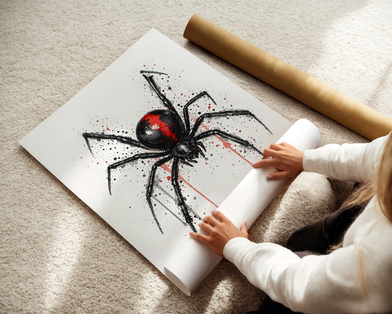 SPIDER WALL ART PRINT "VENOM"