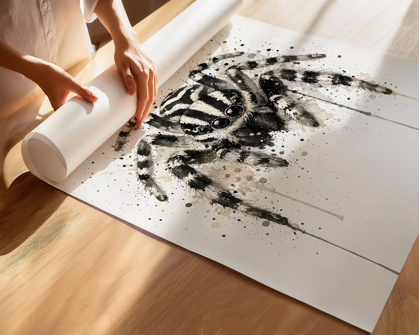 SPIDER WALL ART PRINT "NIGHTFALL"