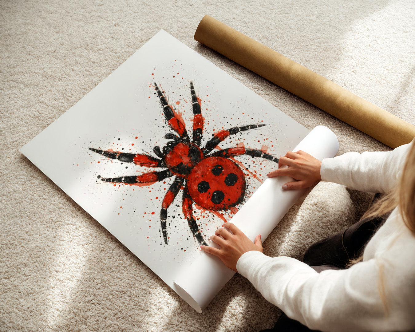 SPIDER WALL ART PRINT "RAVEN"