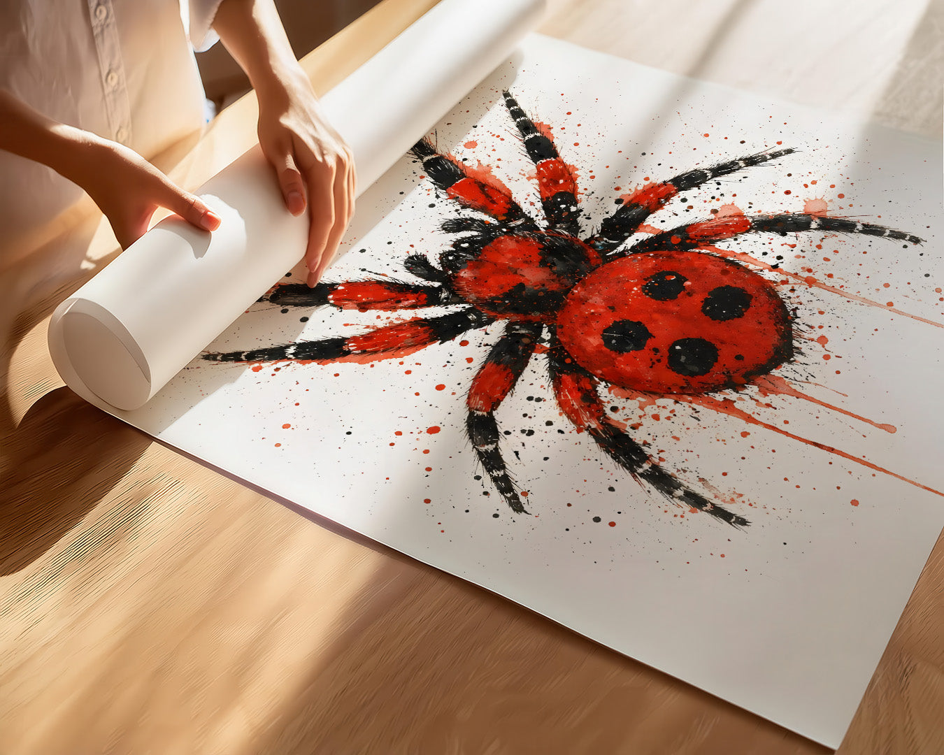 SPIDER WALL ART PRINT "RAVEN"