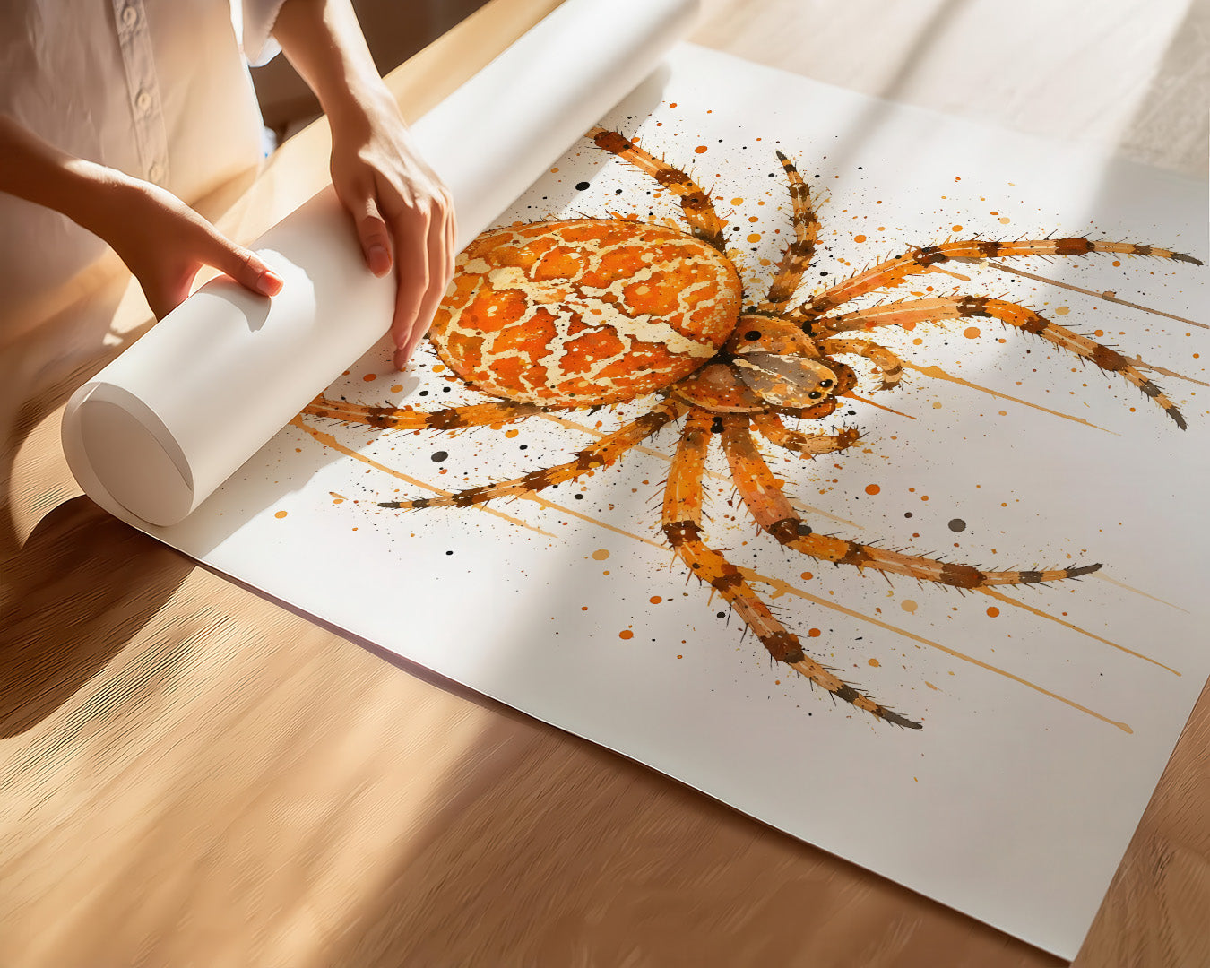 SPIDER WALL ART PRINT "ECLIPSE"