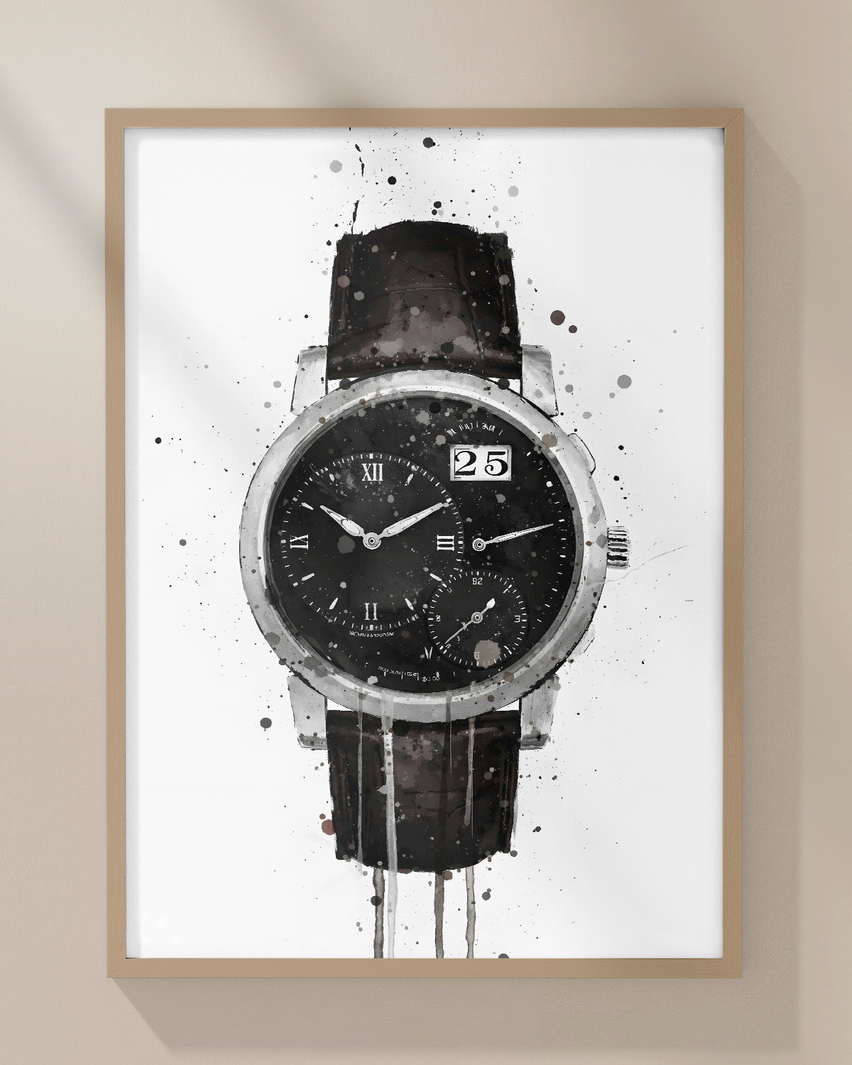 WRIST WATCH WALL ART PRINT "MOMENTUM"