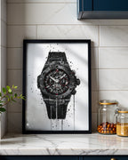 WRIST WATCH WALL ART PRINT "ASCENT"