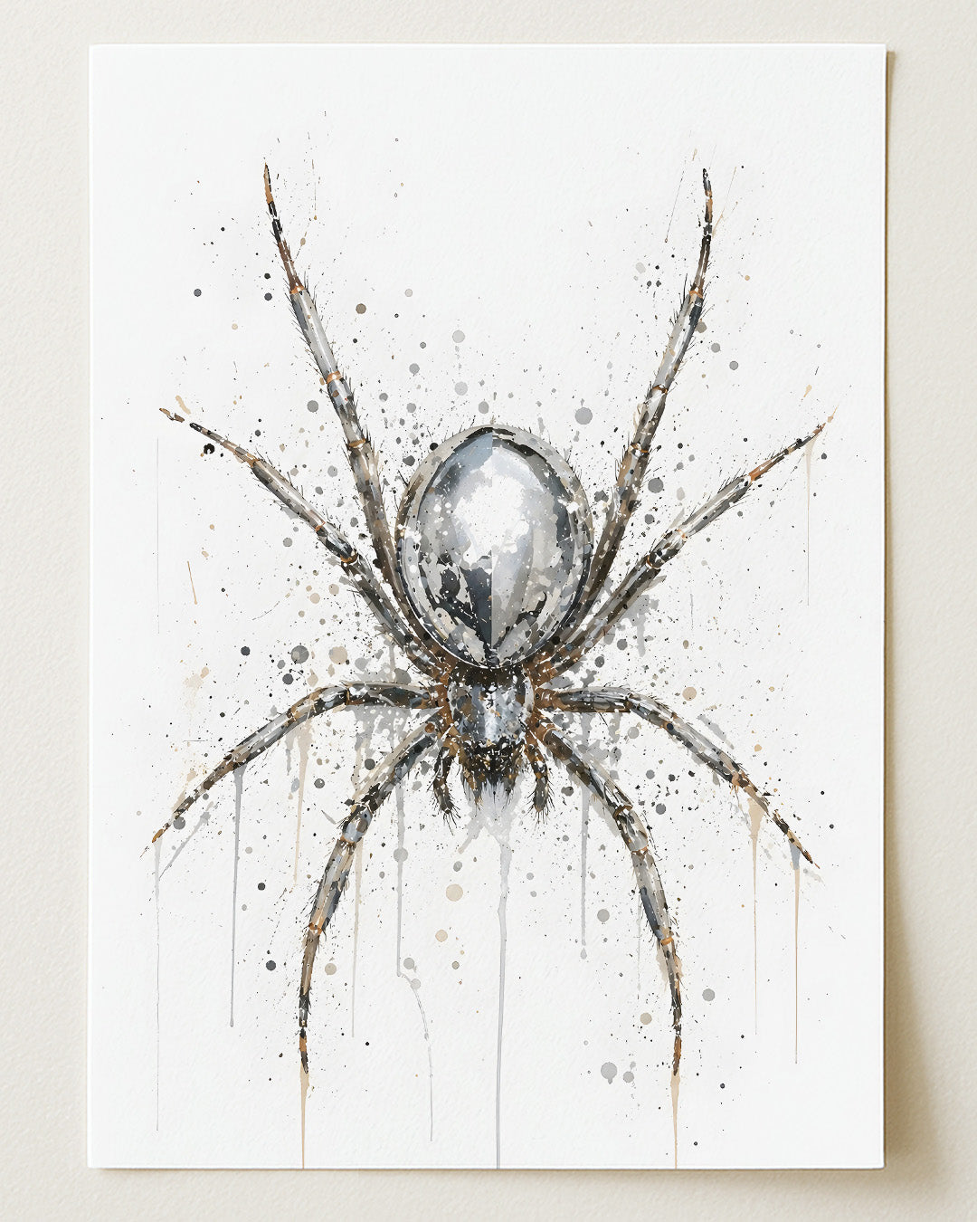 SPIDER WALL ART PRINT "OBSIDIAN"