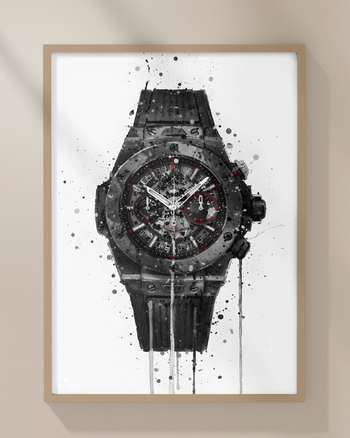 WRIST WATCH WALL ART PRINT "ASCENT"