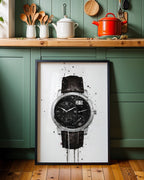 WRIST WATCH WALL ART PRINT "MOMENTUM"