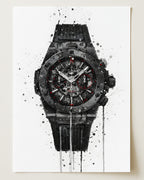 WRIST WATCH WALL ART PRINT "ASCENT"